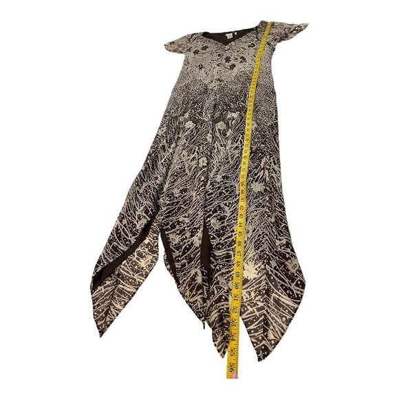 Adrianna Papell Vintage Silk Print Dress Size 12 - Picture 7 of 9